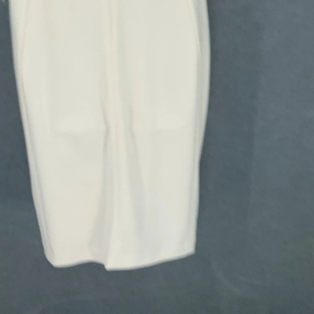 Calvin Klein Dress Women's Sz 16 Sheer Sleeve Mock Neck Bow‎ Blush Pink Formal - Picture 8 of 15